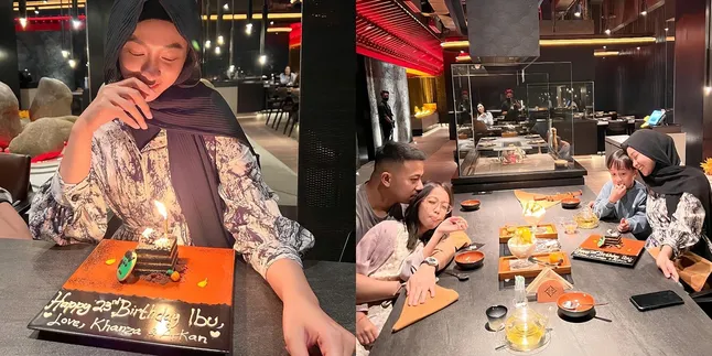 8 Potret Perayaan Sederhana Ulang Tahun Poppy Bunga, Dinner Bareng Suami dan Anak Tercinta