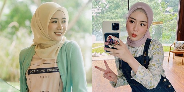 9 Simple Hijab Style Portraits of Ayana Moon, Easy to Imitate and ...