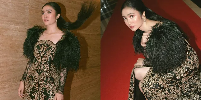 Very Beautiful Portrait Of Febby Rastanty Wearing A Luxurious And