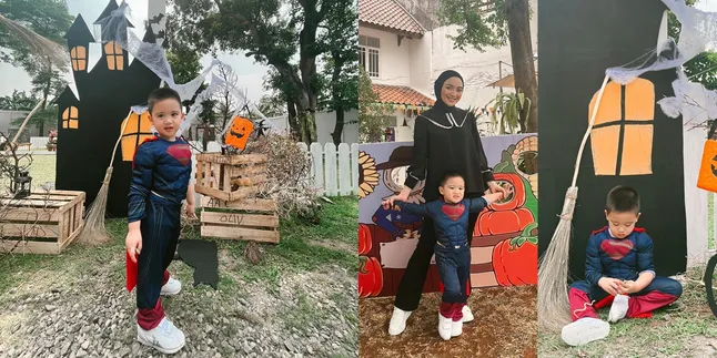 Ganteng Banget, 8 Potret Athar Anak Citra Kirana Jadi Superman di Acara Halloween Sekolah - Gemes!