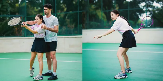 8 Potret Prilly Latuconsina saat Main Tenis Bareng Reza Rahadian, Momen Pelukan Bikin Baper!