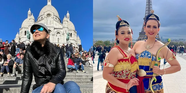 Pernah Tinggal di Paris, Ini 8 Potret Ira Wibowo yang Kembali Sambangi Tempat Favorit - Menari di Menara Eiffel Sambil Pakai Kemben di Suhu 11 Derajat Celcius