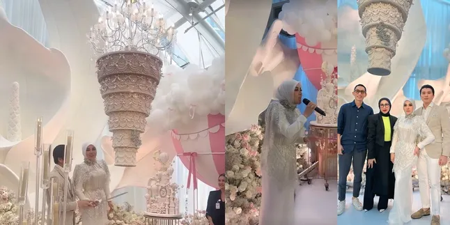 Pesta Mewah Ultah Syahrini ke-45 di Jakarta, Digelar di Penthouse - Cake Chandelier Raksasa