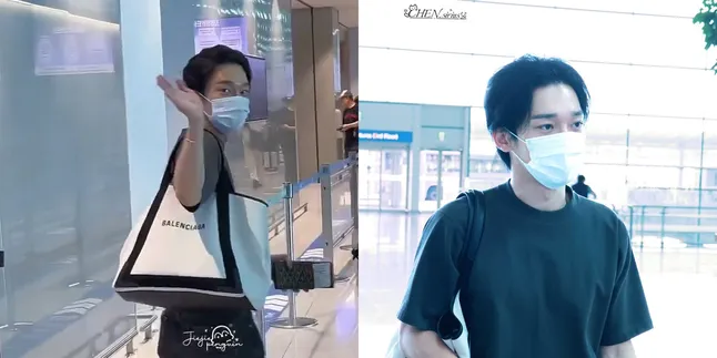 Potret Chen EXO Berangkat ke Indonesia, Sederhana Tapi Cakep Banget