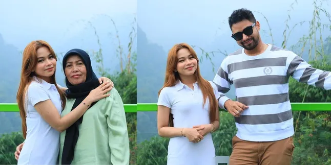 Prewed Lady Rara Portrait of Lady Rara on Vacation with Mother and Boyfriend - So Sweet!