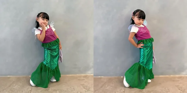 Potret Menggemaskan Ameena Anak Atta & Aurel Cosplay Jadi Mermaid Pondok Indah, Fotogenik Banget