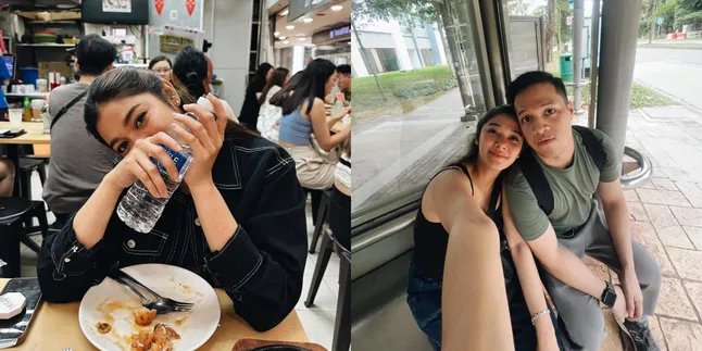 Potret Naysilla Mirdad Liburan ke Singapura Bareng Pacar, Kulineran Terus - Makan Enak di Bukan Resto Mewah