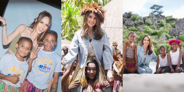 Selalu Jadi Inspirasi, 8 Potret Cinta Laura Bareng Anak-anak Jayapura dan Wamena - Nikmati Keindahan Papua