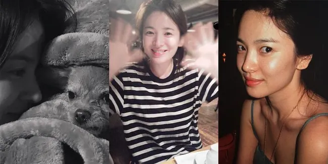 10 Potret Song Hye Kyo Polos Tanpa Makeup, Pamerkan Wajah Cantik Natural