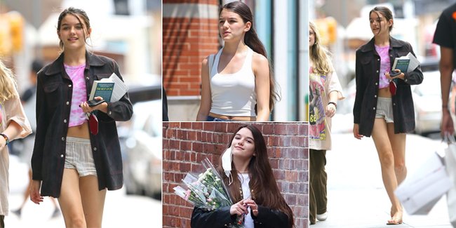 11 Potret Terbaru Suri Cruise yang Sudah Remaja, Pakai Baju Tidur - Celana Belel Tetap Secantik Princess!