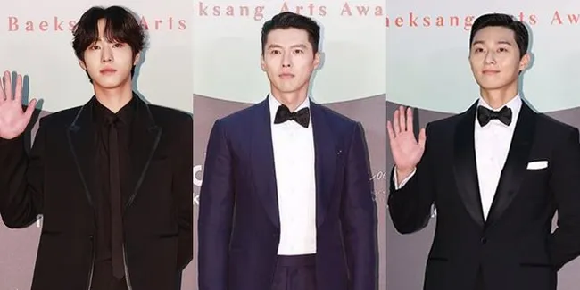 14 Aktor Ganteng Korea yang Kemunculannya di Red Carpet Baeksang Awards 2020 Paling Bikin Gagal Fokus: Park Seo Joon - Hyun Bin