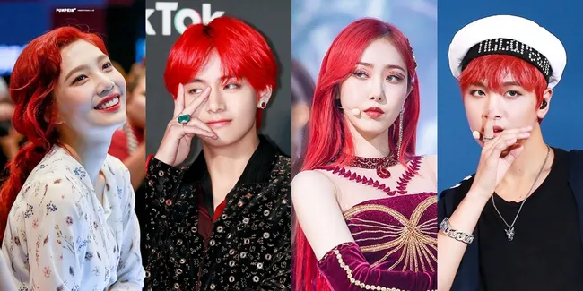 15 Idol K-Pop Paling Ikonik dengan Rambut Merah Pilihan Netizen Korea