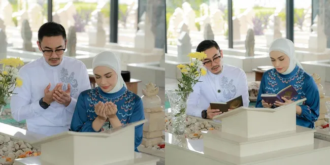 4 Potret Putri Zulhas Ziarah ke Makam Ayah Zumi Zola, Ikut Berdoa hingga Tabur Bunga