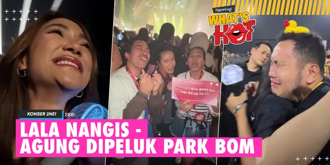 4 Selebriti Nonton Konser 2NE1 Jakarta, Marion Jola Nangis - Agung Karmalogy Dipeluk Park Bom