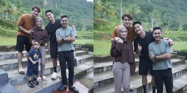 6 Potret Boy William Main ke Rumah Lesti Kejora di Cianjur, Main Voli Tanpa Alas Kaki Bareng Rizky Billar Meski Becek