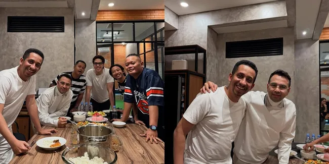 6 Potret Momen Sahur Raffi Ahmad di Rumah Andre Taulany, Ditemani Sule dan Habib Ja'far