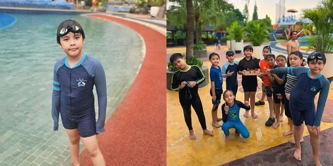 6 Potret Muhammad Ali Anak Mulan Jameela ke Taman Bermain Bersama Teman Sekelas, Begini Keakraban Mereka