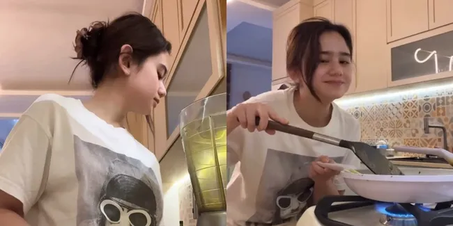 6 Potret Tissa Biani Masak Rawon Sendiri, Dul Jaelani yang Request Minta Dibuatkan