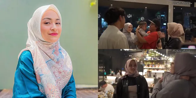 7  Momen Pertemuan Nathalie Holscher dan Putri Delina di Ulang Tahun Sule, Cium Tangan - Terlihat Canggung