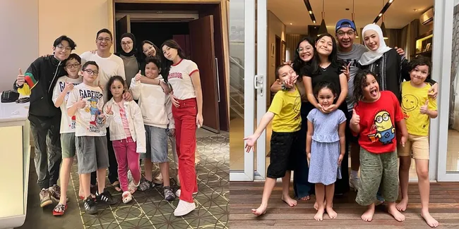 7 Buah Hati Pasha Ungu Kumpul Semua, Ini 7 Potret Kedekatan Adelia Wilhemina Bareng Anak Sambung dan Kandungnya