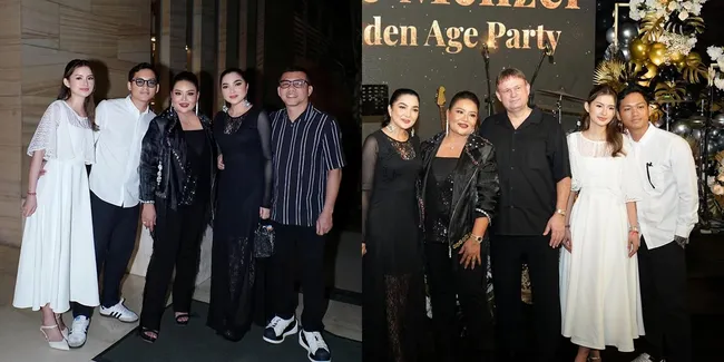 7 Potret Anang, Ashanty, dan Azriel Hermansyah di Perayaan Ultah Ibu Sarah Menzel