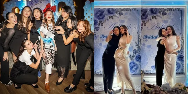 7 Potret Azizah Salsha di Bridal Shower Aaliyah Massaid, Termasuk Tim Bridesmaid - Kedekatannya Tuai Sorotan