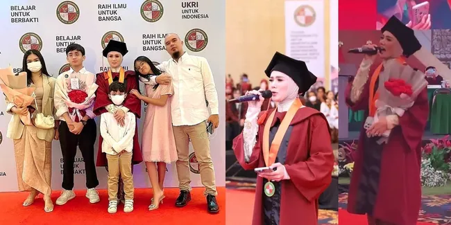 7 Potret Cantik Mulan Jameela Diwisuda, Pakai Toga Nyanyikan Wonder Woman - Foto Lengkap Bareng Ahmad Dhani dan 4 Anaknya