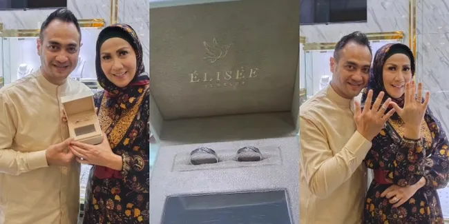 7 Potret Detail Cincin Pernikahan Venna Melinda dan Ferry Irawan, Cantik Penuh Filosofi - Netizen Malah Salfok Ukurannya yang Kekecilan