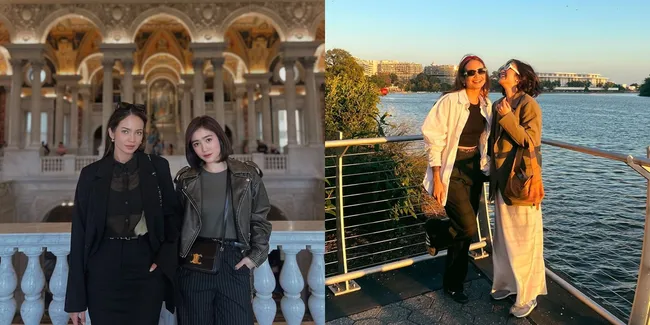 7 Potret Febby Rastanty Bertemu Enzy Storia di Amerika, Netizen Kangen Blackpunk Kumpul Lagi