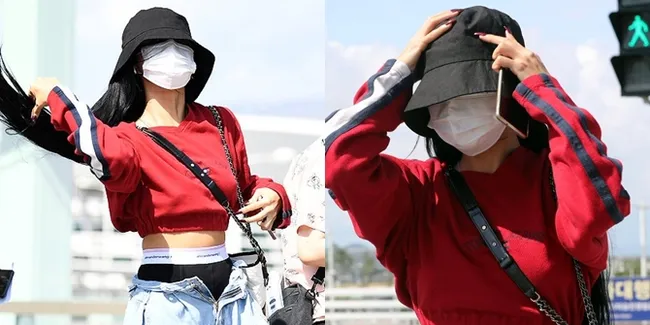 7 Potret Gaya Hwasa MAMAMOO ke Jakarta, Pamer Pinggang Langsing & Celana Terbuka!