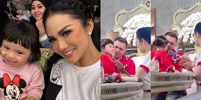 7 Potret Kebersamaan Ameena Bareng Raul Lemos dan Kris Dayanti, Anteng Banget