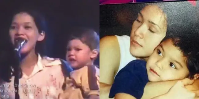 Jadi Backing Vocal Dewa Sambil Gendong Al Ghazali Kecil, Ini Sederet Potret Kenangan Maia Estianty Bareng Anak Pertamanya