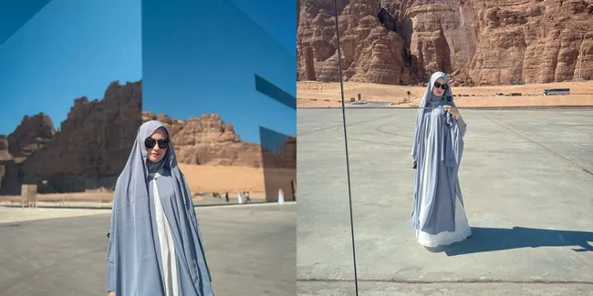 7 Potret Kimberly Ryder di Al Ula Tampil Anggun, Gaya Hijabnya Curi Perhatian Netizen