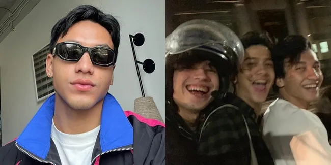 7 Potret Kocak Jefri Nichol Naik Motor 4 Orang bak Jamet, Ada Bryan Domani yang Paling Depan - Aksinya Bikin Ngakak