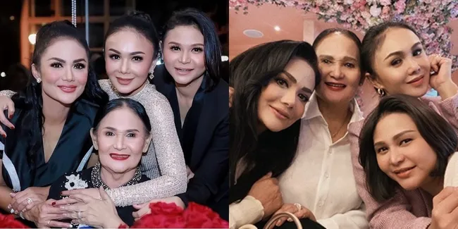 7 Potret Kompak Krisdayanti dan Yuni Shara Ucapkan Ultah ke Ibunda, Bikin Salfok Paras Semuanya yang Good Looking