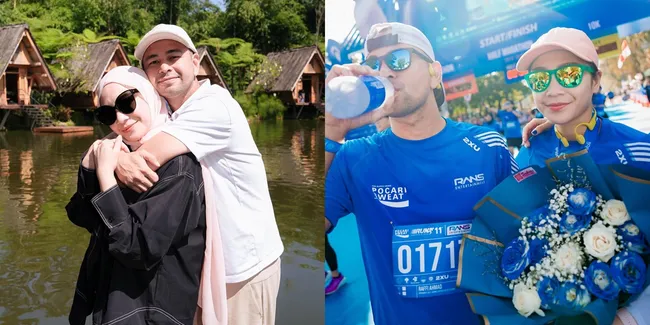 7 Potret Kompak Raffi Ahmad dan Nagita Slavina Ikut Event Lari, Romantisme Couple Run yang Bikin Baper