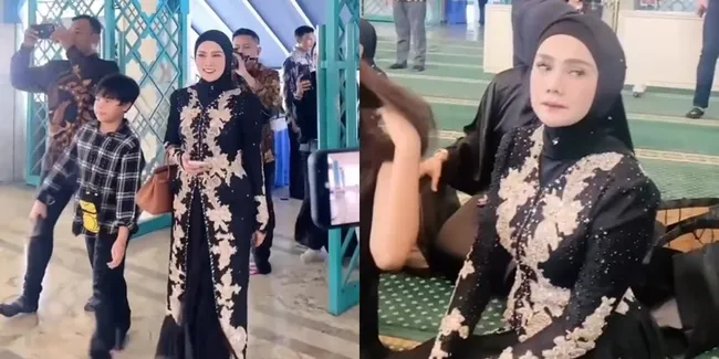 7 Potret Mulan Jameela Hadiri Pernikahan Anak Andra Ramadhan, Ahmad Dhani Jadi Saksi