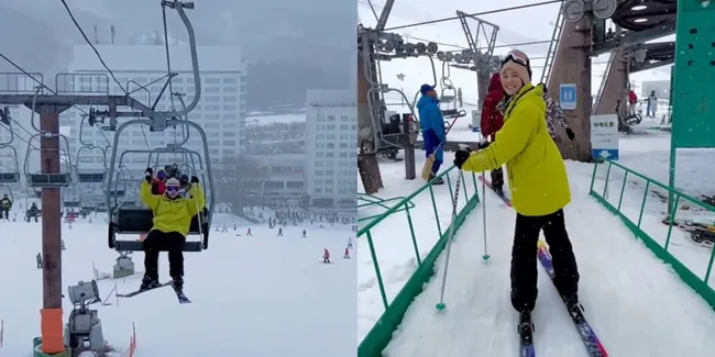 7 Potret Natasha Rizky yang Makin Terlihat Bahagia Nikmati Hidup, Seru-seruan Main Ski