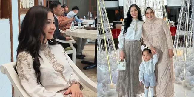 7 Potret Nikita Willy Hadiri Pernikahan Kerabat, Gayanya Tak Pernah Gagal - Baby Izz Juga Ikut Tampil Menggemaskan