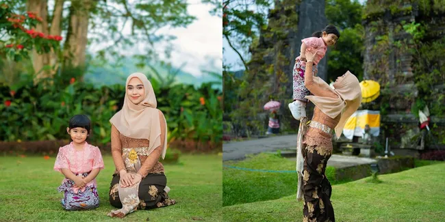7 Potret Ria Ricis dan Moana Nikmati Momen Libur Lebaran 2025 di Bali, Kompak Pakai Kebaya