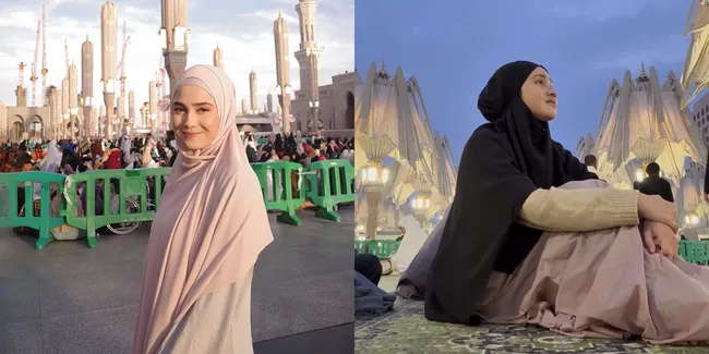 7 Potret Syifa Hadju Umrah Bersama Keluarga, Tampil Cantik Berhijab - Penuh Haru