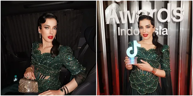 7 Potret Tasya Farasya Raih Beauty dan Fashion Creator of the Year, Ini Detail Penampilannya