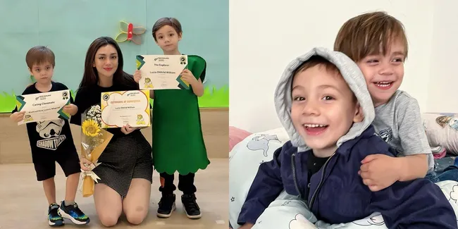 7 Potret Terbaru 2 Anak Lelaki Celine Evangelista dengan Stefan William yang Sudah Besar, Paras Makin Bule