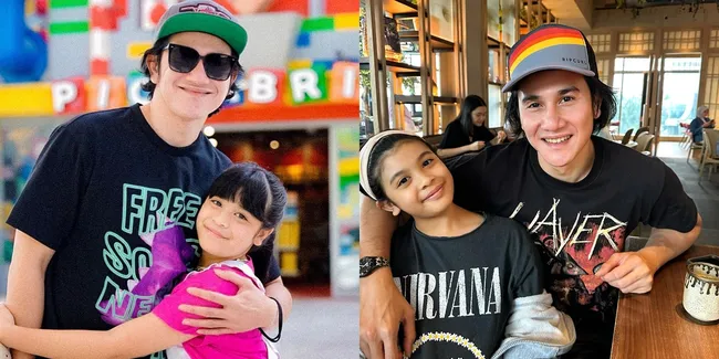 7 Potret Vino G Bastian Bareng Putri Semata Wayangnya, Salfok Kini Makin Plek Ketiplek