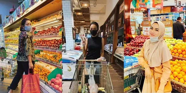 7 Seleb Curi Perhatian Saat Belanja di Tengah Pandemi Corona Covid-19, Mayangsari - Boby Tince