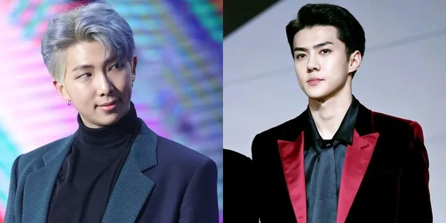 8 K-Pop Idol Cowok Tampil Bak Prince Charming Pakai Jas, RM BTS - Sehun EXO