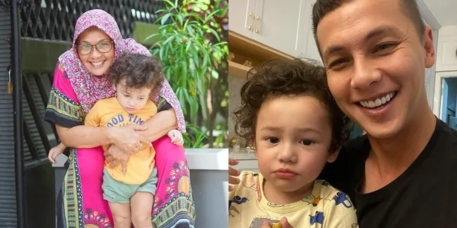 8 Potret Sakalingga Anak Andhika Pratama dan Ussy Sulistiawaty Main Sama Oma Saat Mudik, Vibe-nya Dibilang Mirip Nicholas Saputra