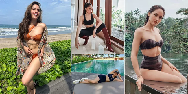 8 Potret Cinta Laura Pose Pakai Bikini dan Pamer Abs yang Sukses Bikin Netizen Salfok