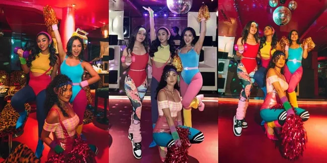 8 Potret Rachel Vennya Curi Perhatian di Ulang Tahun Erika Carlina, Bak Barbie Pamer Body Goals Pakai Baju Senam Era '80-an - Sepatu Seharga Puluhan Juta