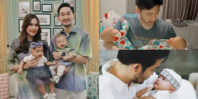 9 Potret Jeje Govinda Asuh Bayi Kembarnya, Penuh Kasih Sayang - Bapakable Banget